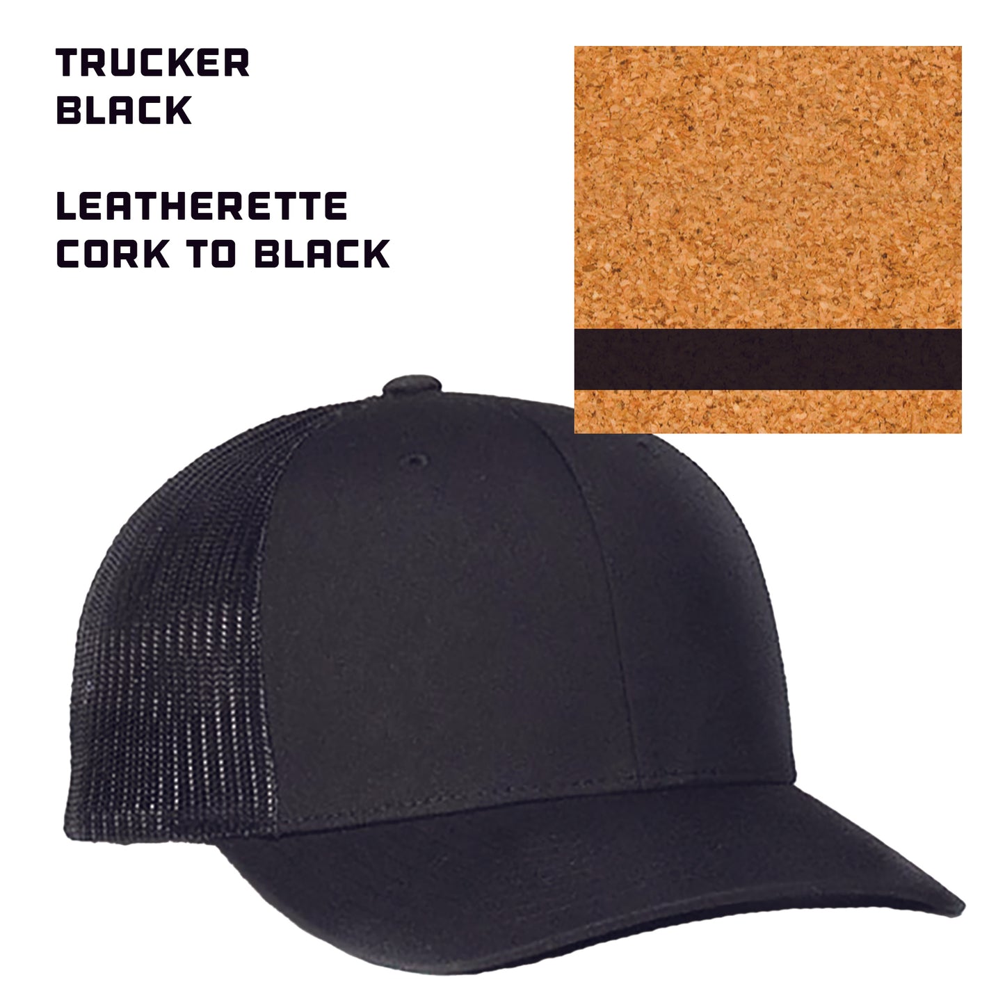 (24) Custom Leatherette Patched Hats