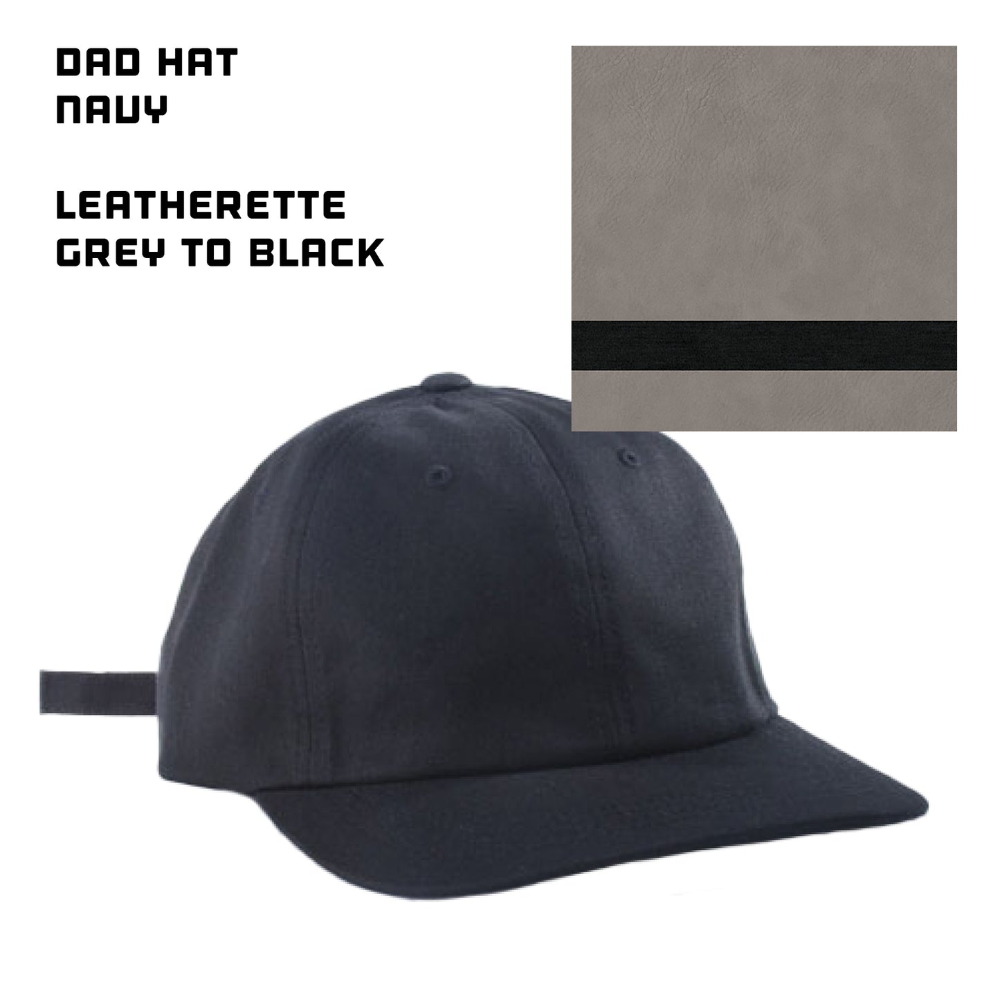 (24) Custom Leatherette Patched Hats