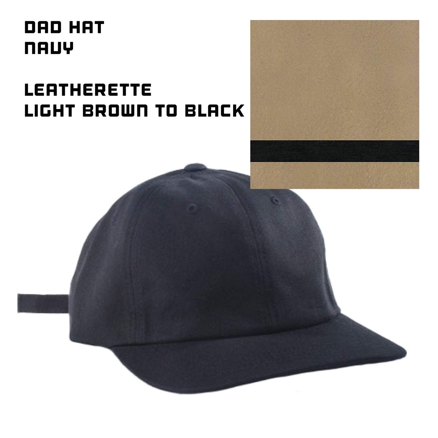 (24) Custom Leatherette Patched Hats