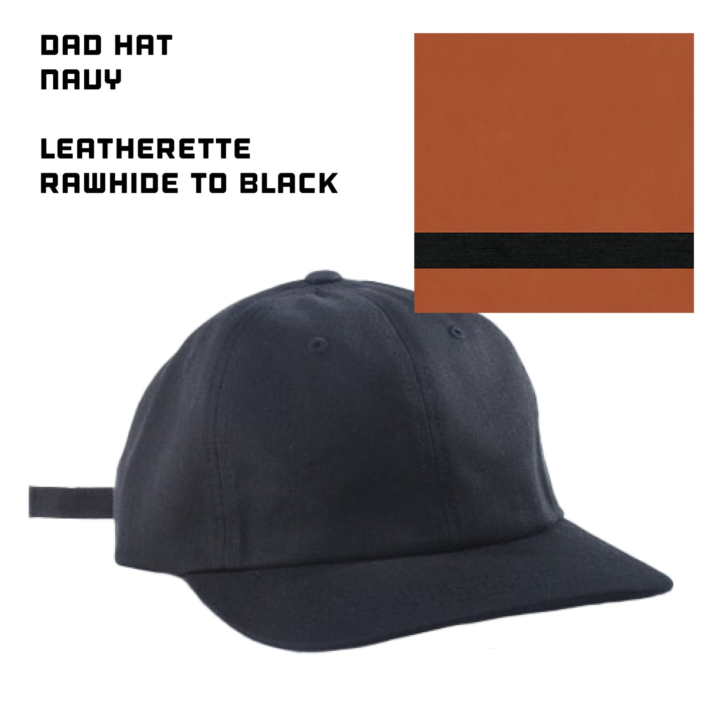 (24) Custom Leatherette Patched Hats