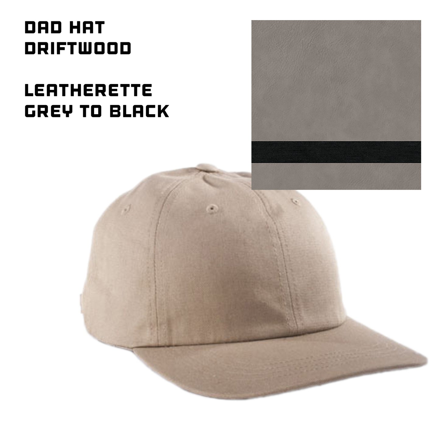 (24) Custom Leatherette Patched Hats