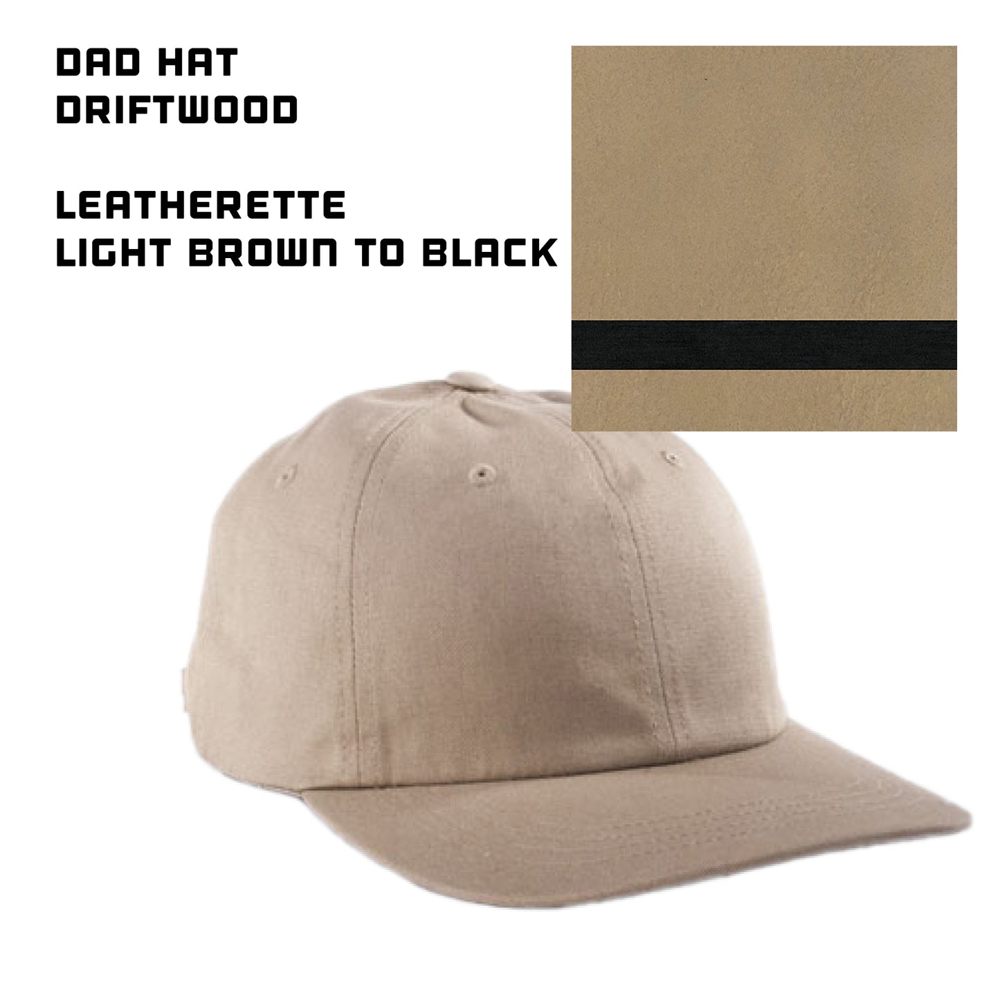 (24) Custom Leatherette Patched Hats