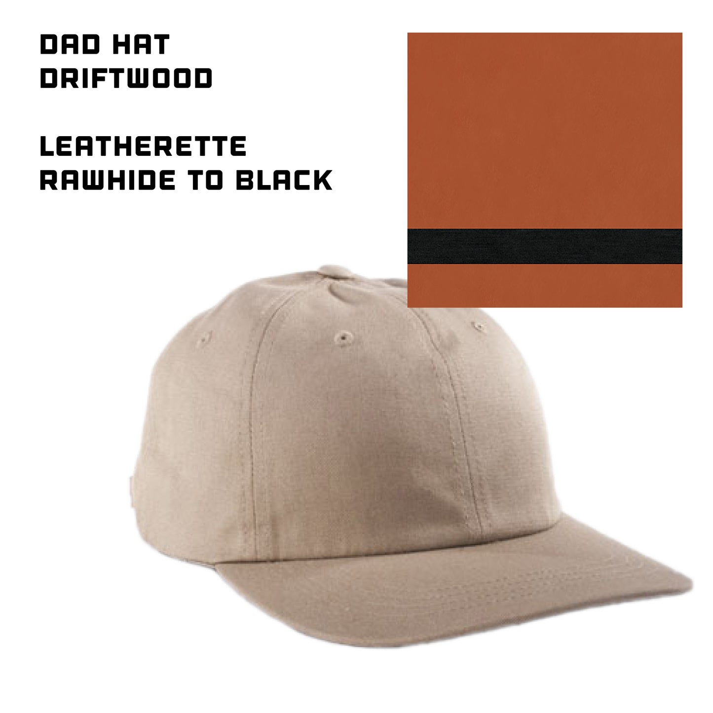 (24) Custom Leatherette Patched Hats