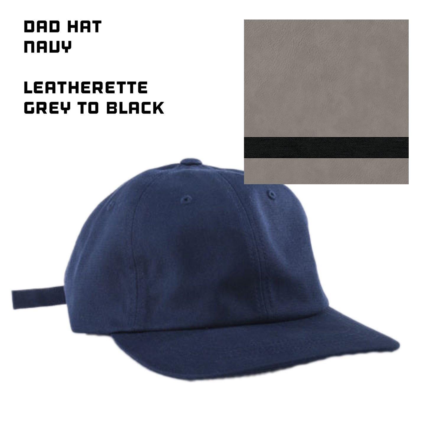 (24) Custom Leatherette Patched Hats