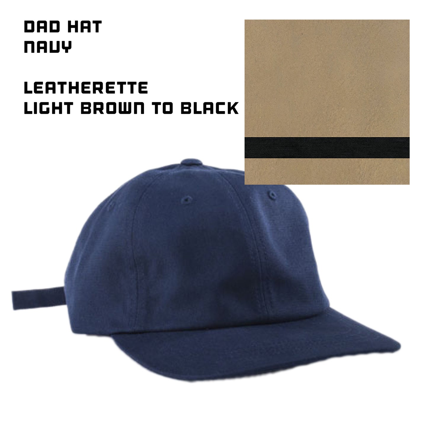 (24) Custom Leatherette Patched Hats
