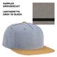 (24) Custom Leatherette Patched Hats