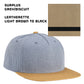 (24) Custom Leatherette Patched Hats