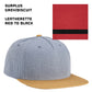(24) Custom Leatherette Patched Hats